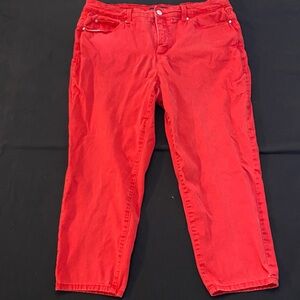 Charter Club Vibrant Red Ankle/Capri Jeans